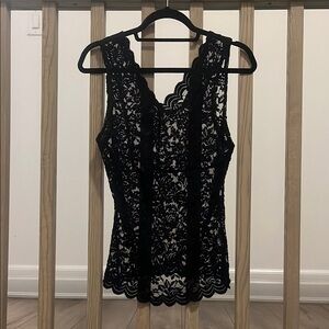 SHEIN Black Embellished Sleeveless Camisole